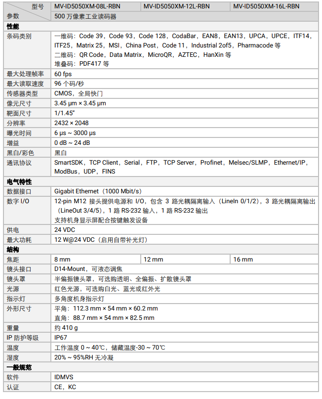 海康MV-ID5050XM-08L/12L/16L-RBN智能工業讀碼器500萬像素.png